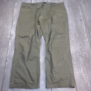 Kuhl Revolvr Pants Men 40x30 Olive Green Khaki Hiking Work Outdoor Articulated